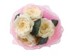 10 1/4" x 4 Yards Pink Organza Pearl Edge Flower Wrap - Pack of 6
