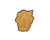 4 3/4" x 4" Gold-Gold Our Lady of Guadalupe Sequin Religious Patch - Pack of 12