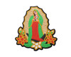 6 3/4" x 5.5" Blush Our Lady of Guadalupe Sequin Religious Patch - Pack of 12