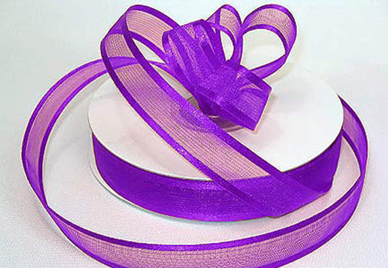 1.5 Organza Ribbon with Satin Edge - Pack of 5 Rolls