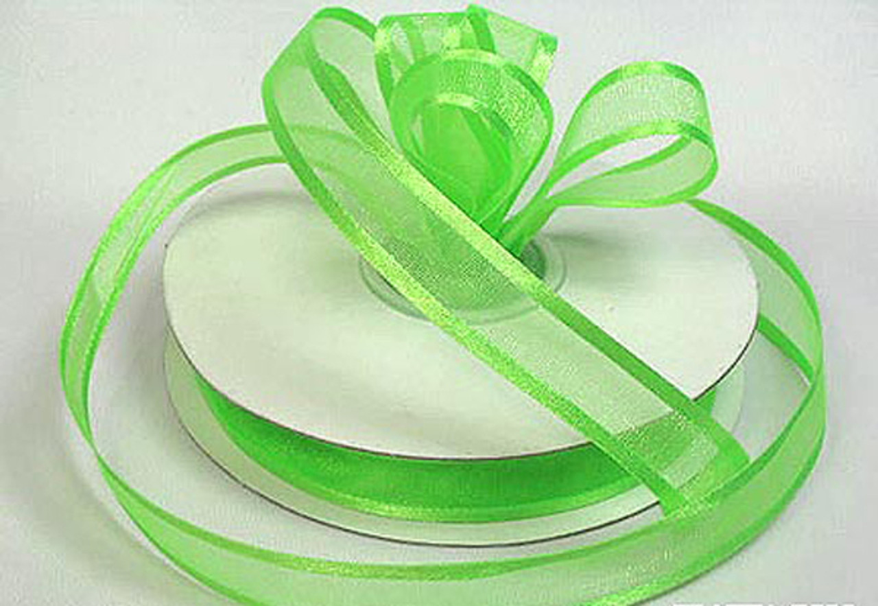 1.5 inch x 25 yards Satin Edge ORGANZA RIBBON Wedding FAVORS