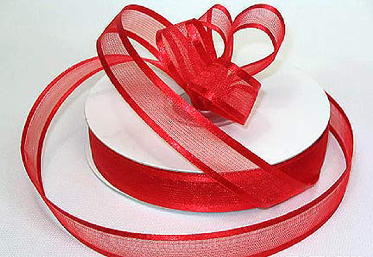 5/8 Red Satin Ribbon - ribbon