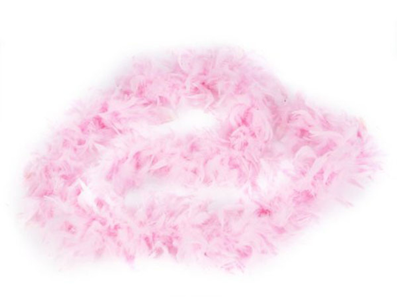 4.5 Wide 72 (6 Feet) Long Pink Chandelle Feather Boas - Pack of 10