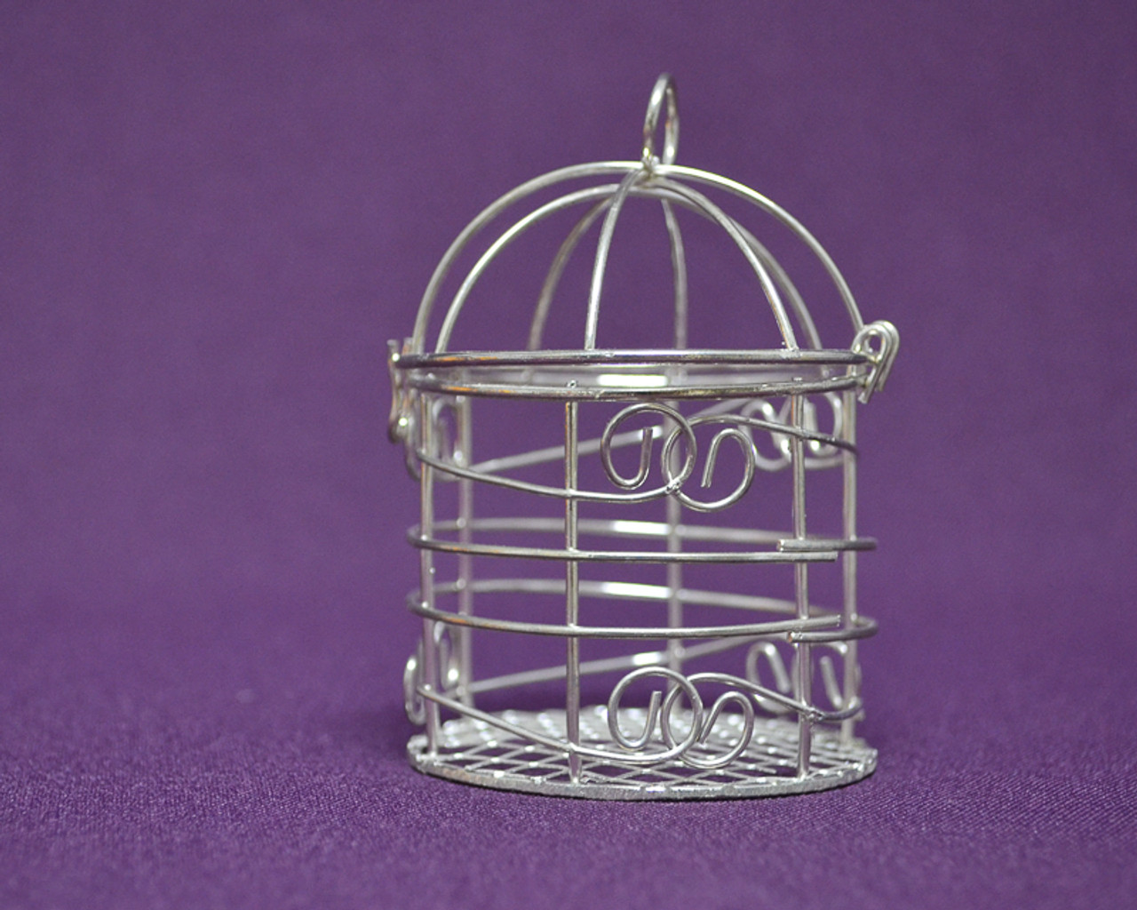 3 Mini Decorative Silver Bird Cages - Pack of 12 Mini Bird Cages