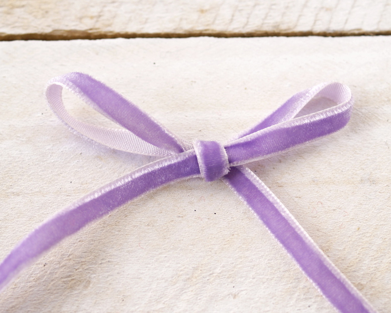 1/4 x 50 Yards Lavender Velvet Ribbon