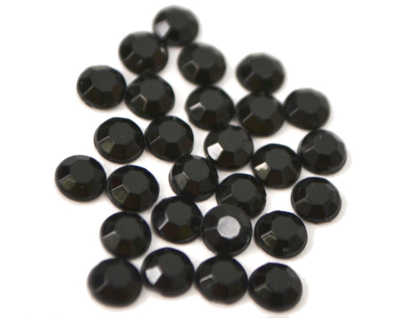Black 4mm SS16 Wholesale Flat Back Acrylic Rhinestones - Pack of 1,000  Pieces - CB Flowers & Crafts