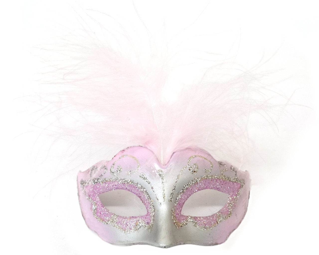 Feathered Party Mask - Plumed Venetian Mask