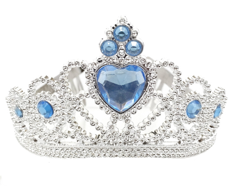 BlueSilver Jeweled Tiara Party Favor Pack of 12 Plastic Crowns CB