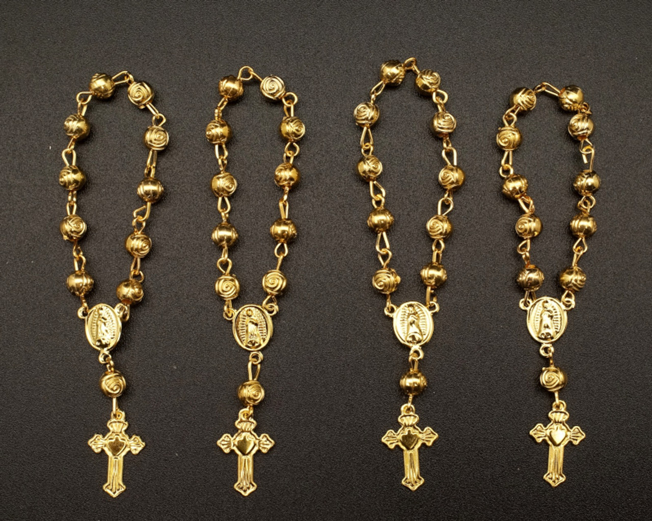 100 pieces Decenario Mini Rosary Color GOLD