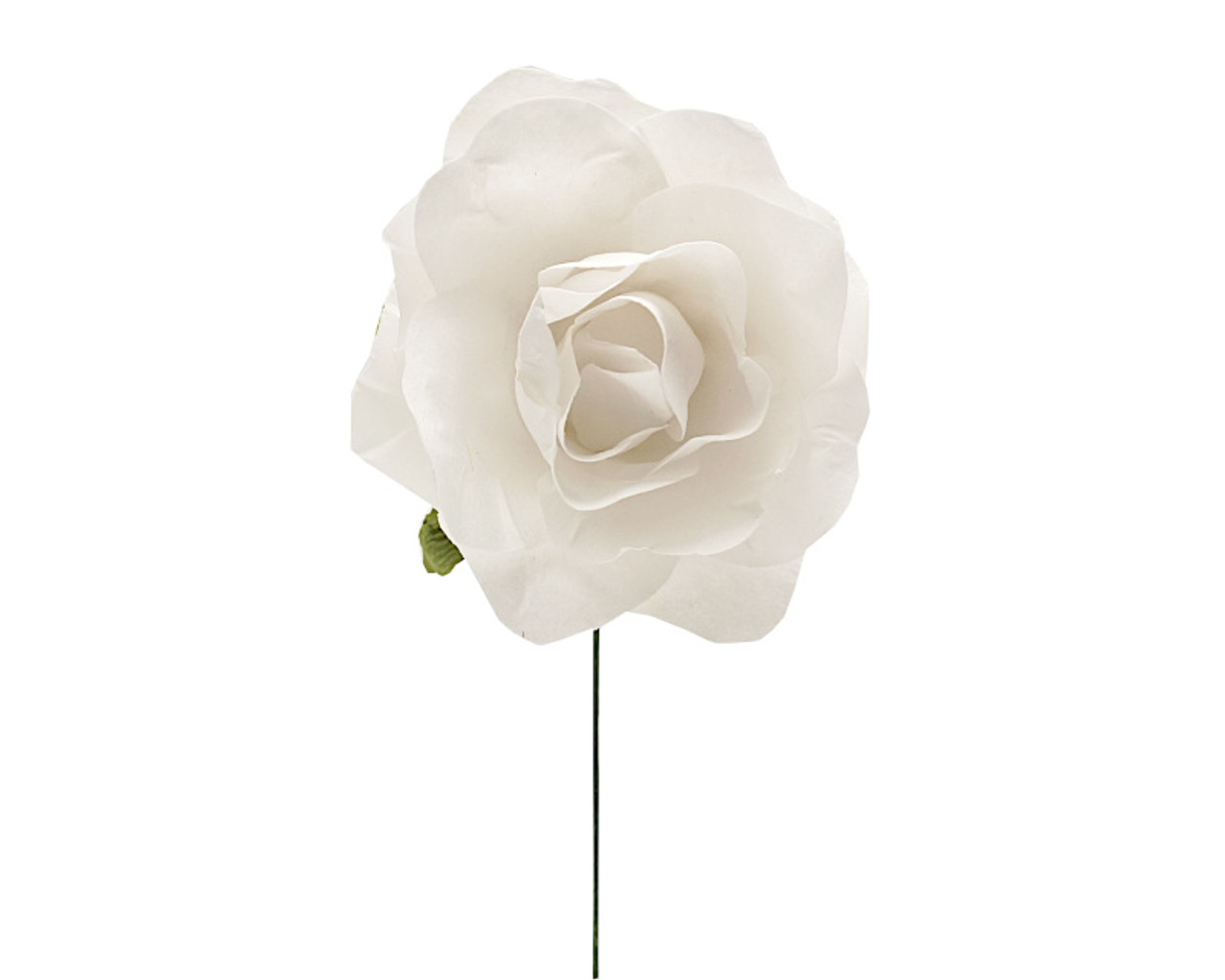 Rose Flower Making With White Paper