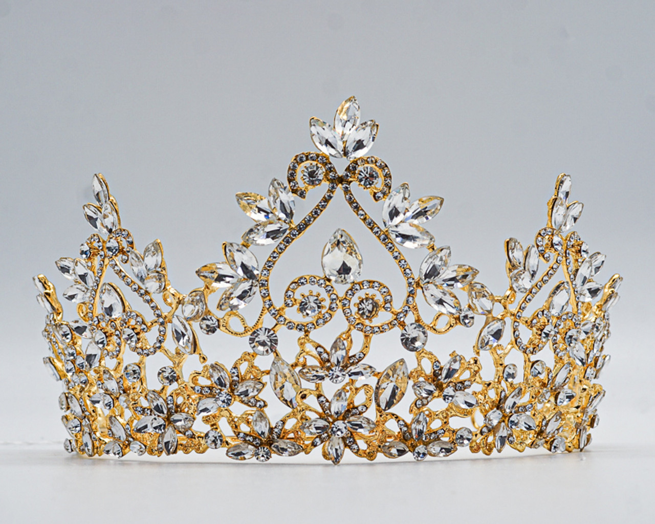 3.75 Gold Rhinestones Crown