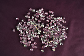 14mm Pink Crystal Octagon Prism Beads - Pack of 200