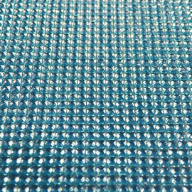 21"x10.5" Blue Diamond Rhinestone Adhesive Sheet