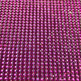 21"x10.5" Fuchsia Diamond Rhinestone Adhesive Sheet