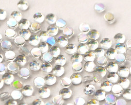 Iridescent AB Clear 4mm SS16 Wholesale Flat Back Acrylic Rhinestones - Pack of 1,000 Pieces