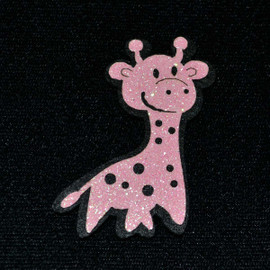 2.5" Pink Felt Giraffe  - 12 Pieces