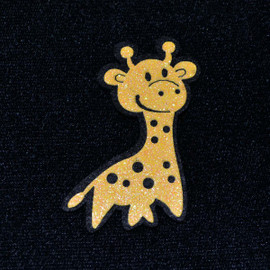 2.5" Yellow Felt Giraffe - 12 Pieces