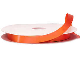 3/8"x100 yard Orange Polyester Satin Gift Ribbon - Pack of 15 Rolls