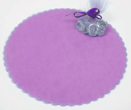 9" Diameter Lavender Wedding Tulle Circle - Pack of 600