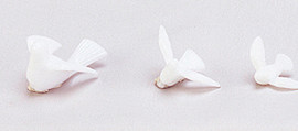 1.5" White Wedding Doves - Pack of 1440 Count - 10 Gross