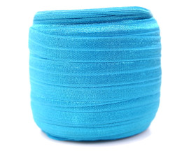 5/8 x 50 Yards Turquoise Fold Over Elastic Sewing Trim