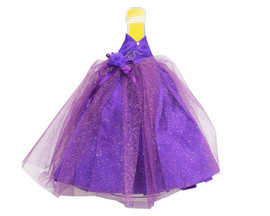 Purple Glitter Quinceanera Champagne Bottle Dress - Pack of 3