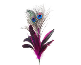 13-15 Pink Ostrich Plume Feathers for Wedding Centerpiece - Pack