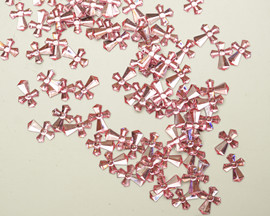 The Crafts Outlet Flatback Rhinestones, Round, 7mm, 5-pk (5X-144-pc) Pink