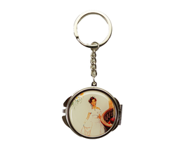 4" Silver Quinceanera Mirror Keychain  - Pack of 12