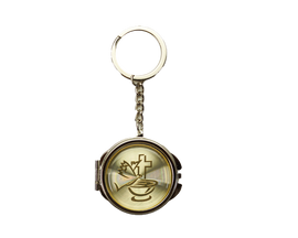 4" Silver Communion Mirror Keychain  - Pack of 12