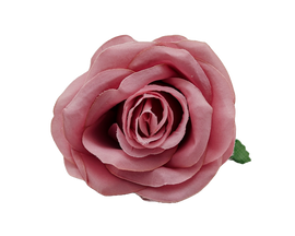 3 1/2" Mauve Single Short Stem Artificial Silk Bouquet Roses - Pack of 12