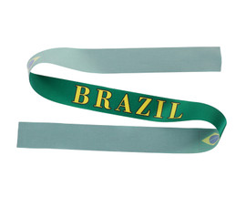 1.75" x 38" Brazil Polyester Ribbon Decoration - Pack of 12