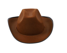 15" Brown Western Cowboy Cowgirl Plain Hat - Pack of 6
