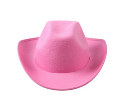15" Hot Pink Western Cowboy Cowgirl Plain Hat - Pack of 6