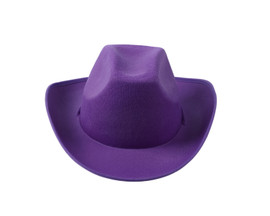 15" Purple Western Cowboy Cowgirl Plain Hat - Pack of 6