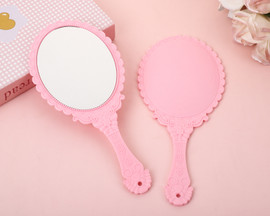 4 1/2"x 9 3/4" Pink Portable Mis Quince Handheld Mirror - Pack of 12 Quinceanera Favors