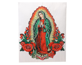9 1/2" x 8" Red Accent Our Lady of Guadalupe Religious Patch - Pack of 6