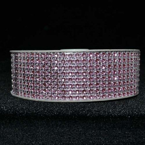 1.5" x 10 Yards Pink Diamond Mesh Ribbon - 5 Rolls of Rhinestone Bling Ribbon