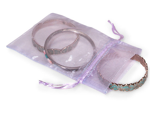 3"x4" Lavender Organza Sheer Gift Favor Bags - Pack of 144