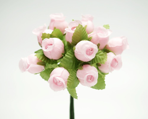 Pink Polyester Rose - Pack of 144