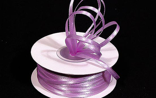 1/8"x100 yard Lavender Polyester Satin Gift Ribbon - Pack of 10 Rolls