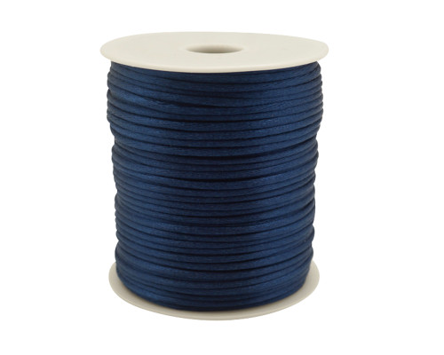 2mm wide x 100 yards Navy Blue Rattail Cord Trims - Pack of 5 Spools