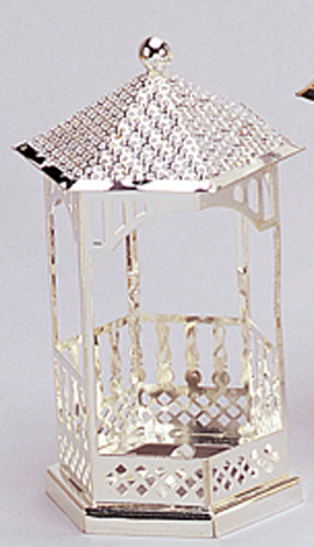 4" Silver Metal Wedding Gazebo - Pack of 12 Pieces