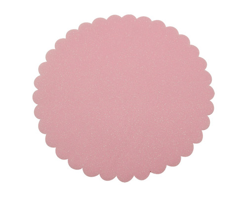 9" Diameter Pink Fabric Wedding Glitter Tulle Circles - Pack of 240