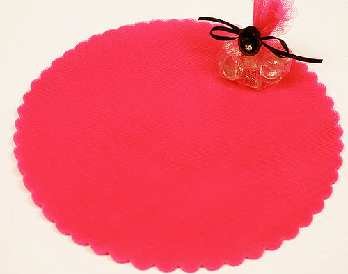 9" Diameter Coral Wedding Tulle Circle - Pack of 600