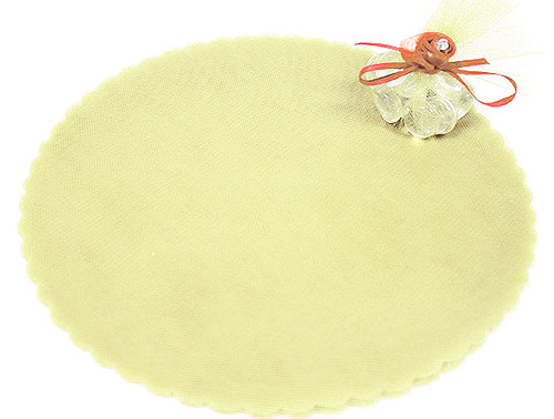 9" Diameter Ivory Wedding Tulle Circle - Pack of 600