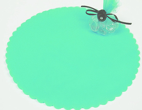 9" Diameter Mint Green Wedding Tulle Circle - Pack of 600