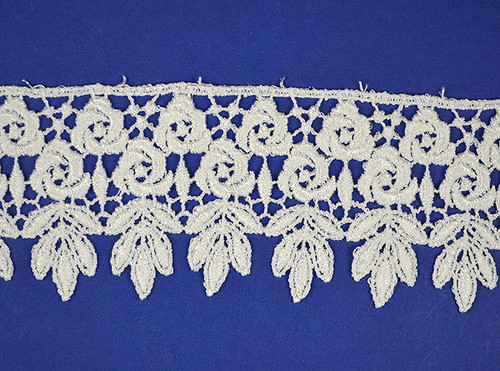 2 3/4" x 15 Yards White Venise Lace Trims - Venice Lace Wholesale