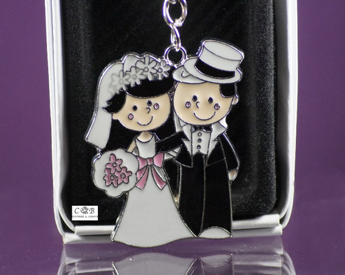 Wedding Metal Keychain Favor