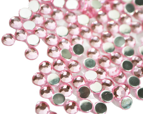 Pink 4mm SS16  Wholesale Flat Back Acrylic Rhinestones - Pack of 1,000 Pieces